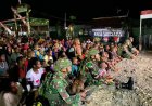 Nobar Film Nasionalisme Satgas Yonif 300 Bangkitkan Semangat di Perbatasan Papua