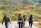 Satgas Yonif 645/GTY dan Polsek Bersinergi Jaga Kamtibmas di Distrik Kurima