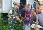 Marinir Cek Kesehatan Warga Muara, Kepedulian Satgas Yonif 5 Menjangkau Pedalaman Yahukimo
