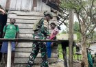 Marinir Yonif 5 Hadir di Bruto Yahukimo, Jaga Keamanan dan Peduli Kesehatan Warga